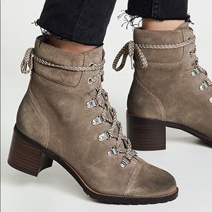Sam Edelman Manchester Suede Lace Up Boots